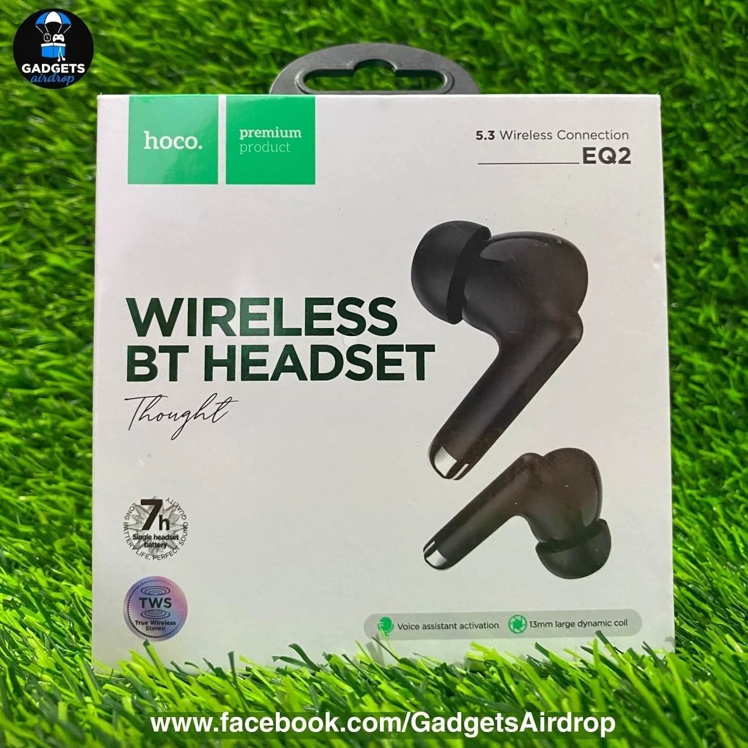 Picture of Hoco EQ2 TWS – Bluetooth 5.3 Wireless Earbuds With Touch Control & HD Sound | Hoco EQ2 Airpods With Long Battery Life | Best Price in Bangladesh