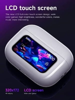 Picture of 🎧 Hoco EW72 ANC True Wireless Earbuds – Bluetooth 5.4 | HD Display | 4H Playtime | ANC | 13mm Drivers