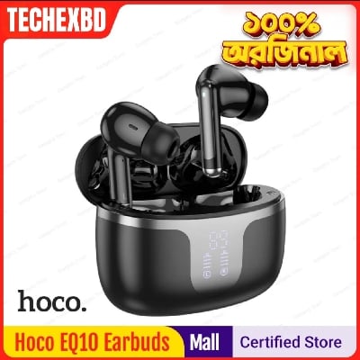 Picture of 🎧 Hoco EQ10 Plus ANC Earbuds – 13mm Driver | Hybrid ANC+ENC Noise Cancellation | 28H Battery | Bluetooth 5.4 TWS Earphones