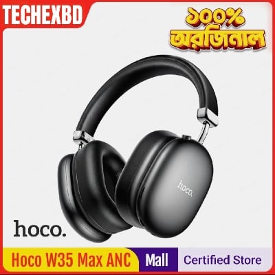 Picture of 🎧 Hoco W35 Max Wireless Headphones – Bluetooth 5.3 | 90H Battery | AUX/TF Card | Hi-Fi Sound | Lightweight