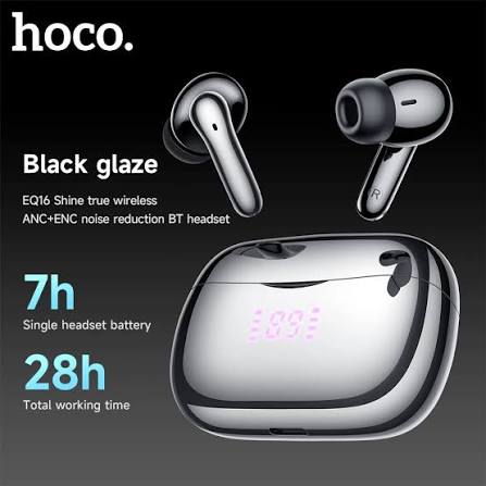 Picture of 🎧 Hoco EQ16 Plus ANC+ENC True Wireless Earbuds – Bluetooth 5.3 | 13 mm Drivers | Dual‑Mic | Touch Control | LED Case Display