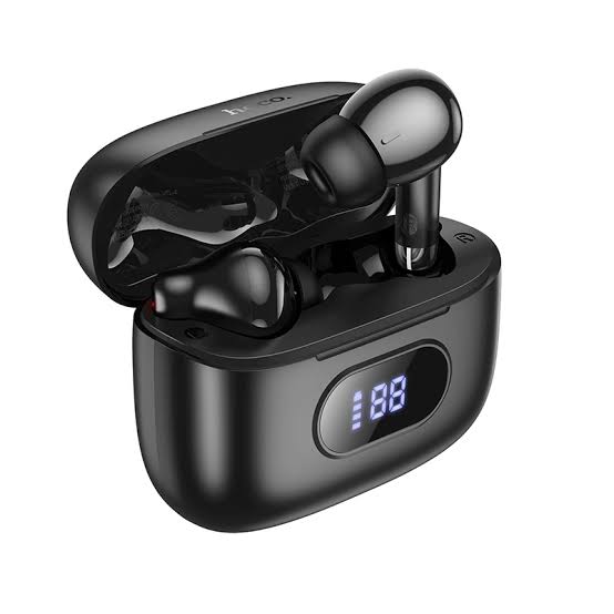 Picture of :  🎧 Hoco EQ2 TWS Wireless Earbuds – Bluetooth 5.3 | Super Bass | IPX5 Waterproof | LED Battery Display | Touch Control