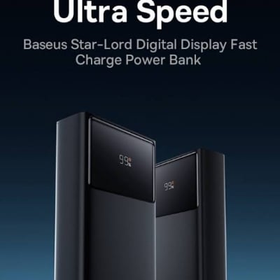 Picture of 🔋 Hoco J156B 30000mAh Power Bank – 22.5W Fast Charge | PD 20W | Built-in USB-C/Lightning/Micro | LED Display