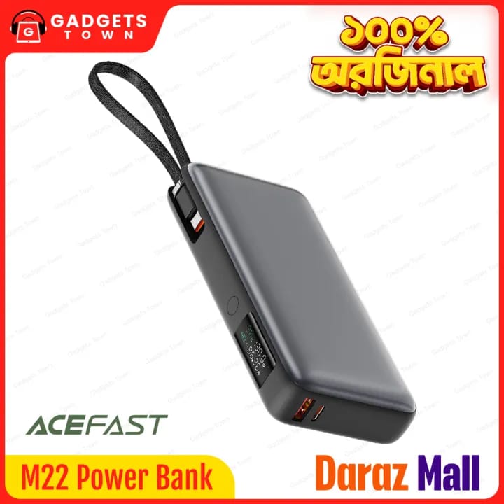 Picture of Single, 22.5W USB-A | PPS/PD3.0/QC4+ | LED Digital Display, Pass-Through, Multi-Protection | For Phones, Tablets & Laptops