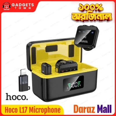 Picture of Microphone | Type‑C & Lightning Compatible | 600 mAh Case + 75 mAh Mics | 5–6 h Runtime | Noise‑Reduction | USB‑C Charging