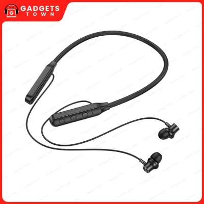 Picture of Hoco | ES74 Refinado | Bluetooth 5.4 Neckband Earphones with Mic | 30H Playtime | USB-C Fast Charging | 280mAh Battery | Magnetic Switch + Vibration Alert | Silicone Neckband | 10mm Driver | Sports Wireless Headset for Android &amp; iPhone