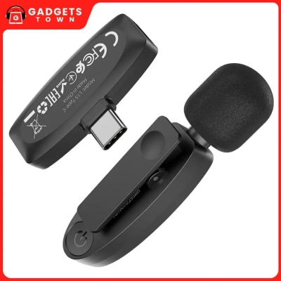 Picture of Hoco L15 Crystal | Type‑C Lavalier Wireless Microphone | 360° HD Pickup | 15ms Ultra‑Low Latency | 6 h Battery | Noise‑Reduction DSP | Clip‑On Mic for Smartphones & Tablets