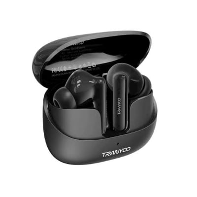 Picture of 🎧 TRANYOO T-M26 TWS Bluetooth Earbuds – High Bass Audio | Touch Control | 5H Playtime | Type-C Charging