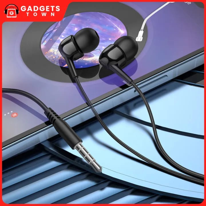 Picture of Hoco M99 Celestial Wired Earphones | 10 mm Driver | Universal 3.5 mm AUX | 1.2 m Tangle‑Resistant Cable | In‑Line Mic & One‑Button Control | Lightweight & Durable