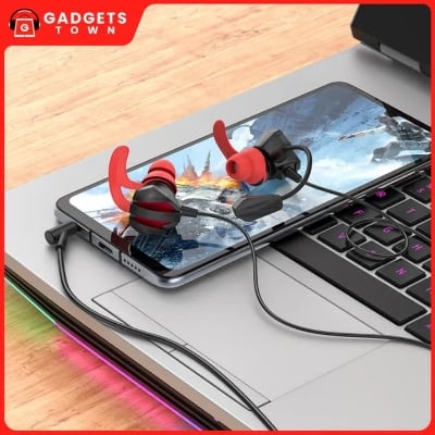 Picture of Hoco | M105 Gaming Earphones | 10 mm Driver | 3.5 mm AUX In‑Ear with Detachable Mic & Volume Control | Ergonomic Ear‑Hook Design