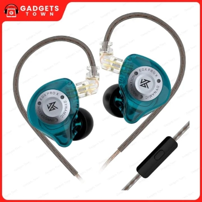 Picture of KZ | EDX Pro X | Wired In-Ear Monitor (IEM) | Super-Linear Single Dynamic Driver | Detachable 0.75mm 2-Pin Cable | In-Line Mic & Control | 3.5mm Plug | 23Ω, 108dB, 20–40kHz | Hi-Fi Bass for Music & Gaming
