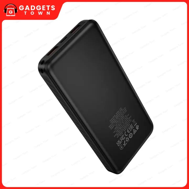 Picture of HOCO | J154 Victorious 10000mAh Power Bank | 22.5W Fast Charge + PD 20W | 3 Outputs (USB-A×2 22.5W, Type-C 20W) | Type-C 18W Input | LED Digital Display | For Android & iPhone