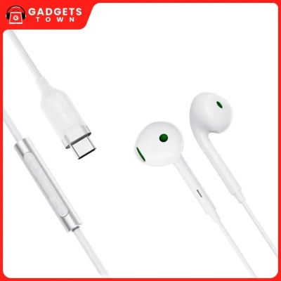 Picture of ACEFAST | L7 Type-C Semi In-Ear Wired Earphones with Mic | USB-C Plug-and-Play | Anti-Spray Noise-Reduction Mic | 1.2m Tangle-Resistant Cable, 16g | TPE+ABS+Aluminum+Nylon | For Android USB-C Phones & Tablets