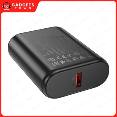 Picture of Hoco Q3 Pro 10000mAh Power Bank | PD 20W + QC 22.5W Dual‑Port Fast Charge | 18W Type‑C/Micro‑USB Input | LED Display | Slim 81×59×25 mm