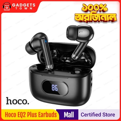 Picture of Hoco EQ2 Plus | Bluetooth 5.4 TWS Earbuds | 7 h Playtime & 28 h Case Battery | Touch Control, Stereo Sound, USB‑C Charging – Best Sellers Ban