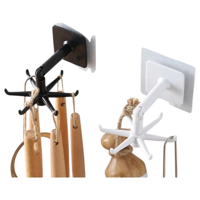 Picture of 360° Rotating Folding Hook Self-Adhesive Waterproof Wall Mounted Hook-