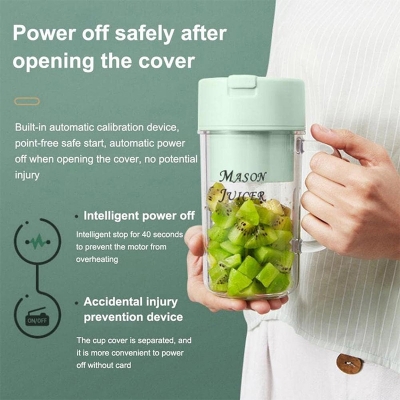Picture of Portable Fruits Juice Blender | Summer Fruits Juice | Mini  Electric  USB Rechargeable Juicer Cup Machine