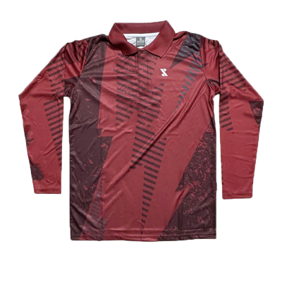 Picture of SMUG Premium POLO Full Sleeve T-shirt - Fabric soft and comfortable - Maroon