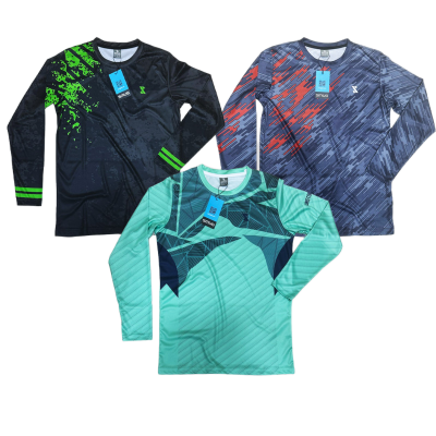 Picture of SMUG Premium Full Sleeve Sports T-shirt Combo Pack -3 Pcs -Black, Grey and Pest color