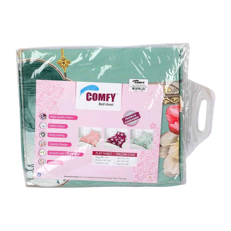 Picture of Comfy Bed Sheet- Single Common (Twill) 90"x63"