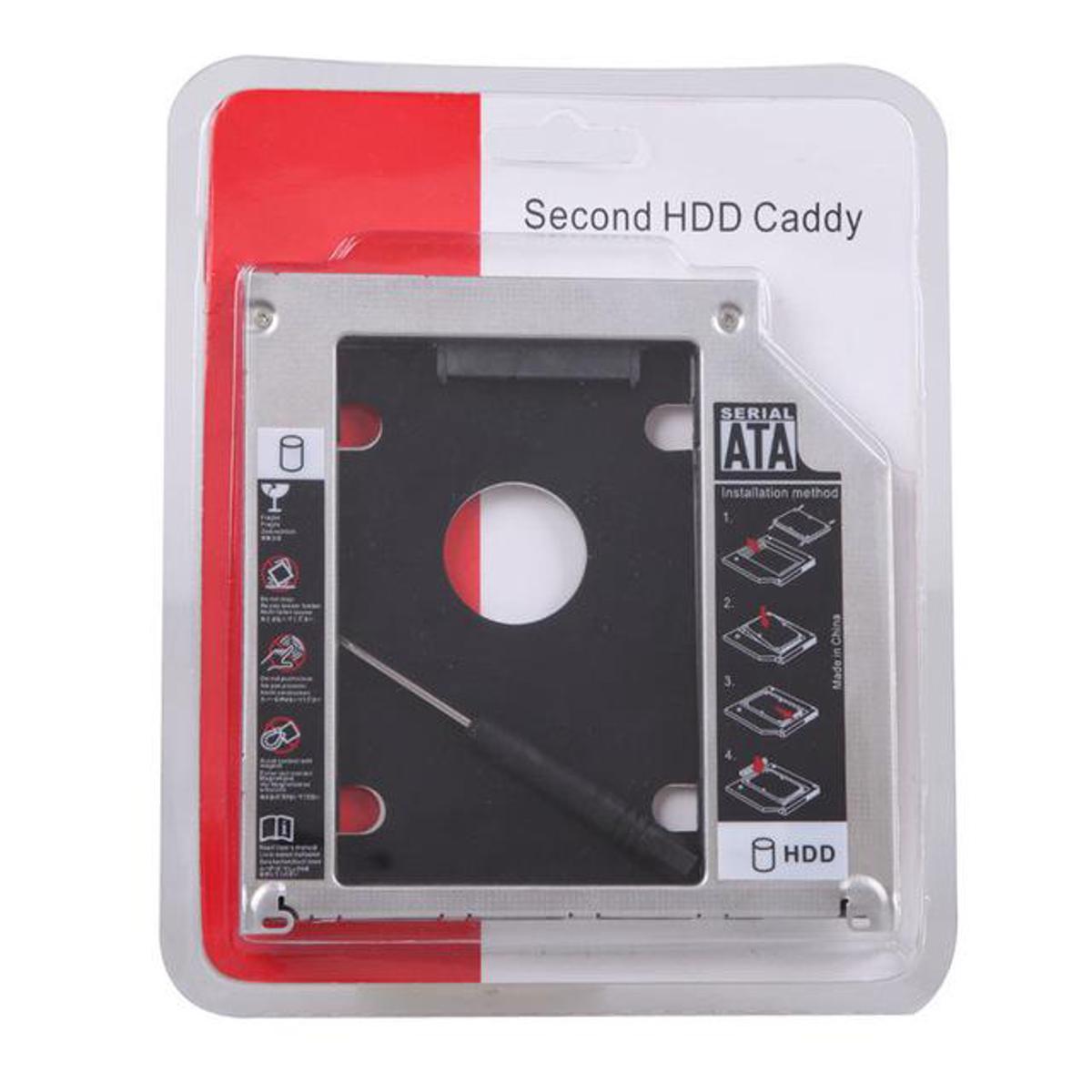 Picture of Universal 2nd Hard Disk Drive Caddy For Laptop - Black