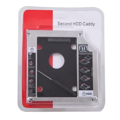Picture of Universal 2nd Hard Disk Drive Caddy For Laptop - Black