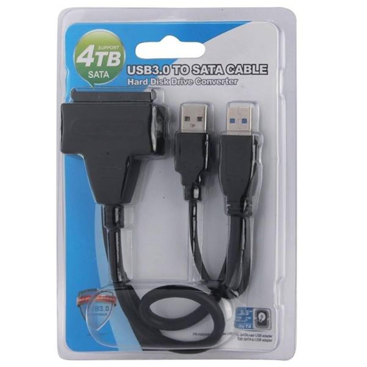 Picture of USB 3.0 to SATA Cable, Laptop hdd usb cable - Black