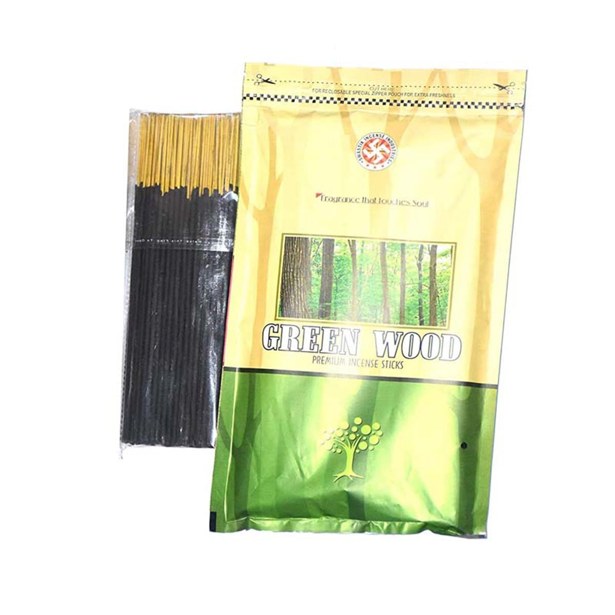 Picture of Green wood Premium Incense Stick 125grams - Multicolor