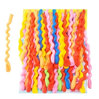 Picture of 40PCS Latex Birthday Balloons Screw Thread Latex Balloon Float Air Balls Inflatable Wedding Birthday Party Baloon Decoration - Multicolor