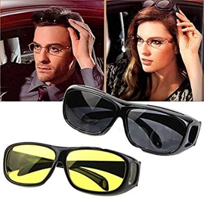 Picture of Hd Vision Uv Protection 2 In 1 Sun Glass - Yellow
