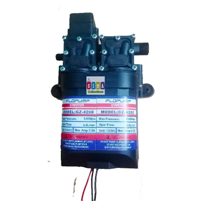 Picture of DC 12V to 24V 100W 100 psi High Pressure Water Pump For Bike or Car Wash & Garden irrigation - Black