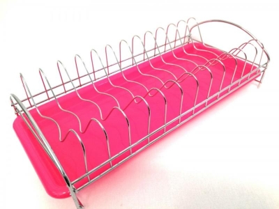Picture of Kitchen Plate Stand Stainless Steel with Drainer Tray - Multicolor