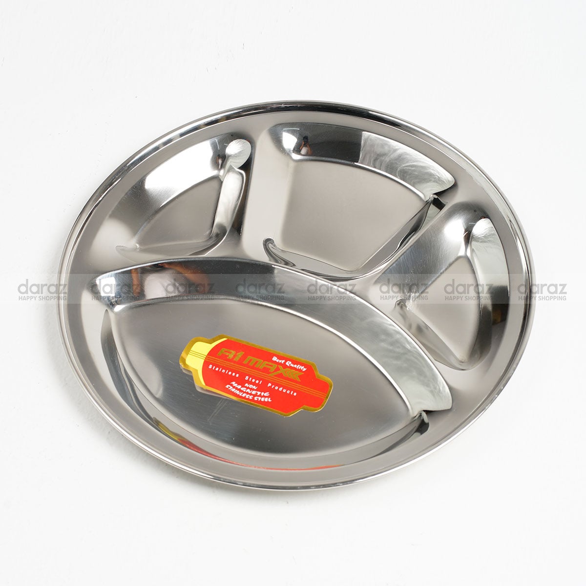 Picture of Stainless Steel Divided Plate 31 cm 1 Pics - Silver