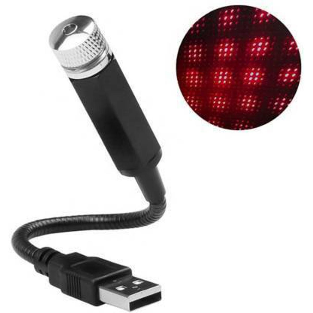 Picture of Led Laser Light Roof Star Fancy Light Star Decoration Laser Light Flexible USB Night Lamp Multiple Lighting Effects Atmosphere Lamp Car Fancy Lights  (Black - Black