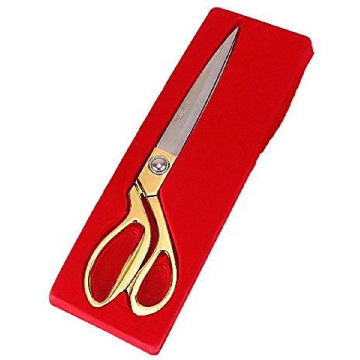 Picture of Golden Handle Stainless Steel Tailor Scissors-Large(10.5 Inch) - Multicolor