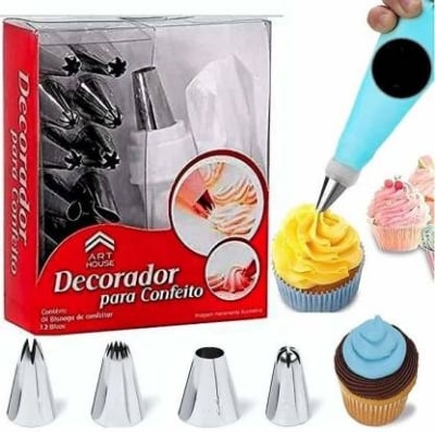 Picture of Cake Decoration Nozzle Set (15 pcs) - Multicolor