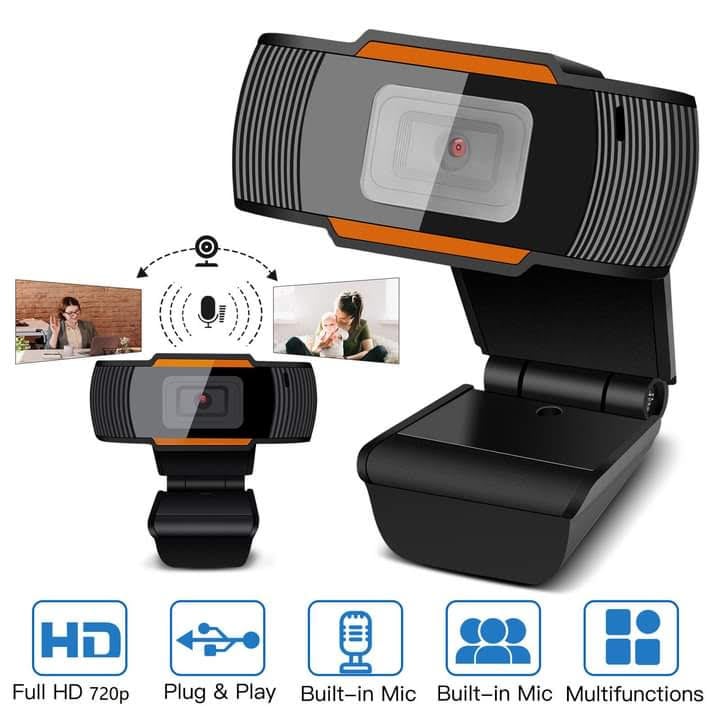 Picture of HD Webcam Drive-free Web Cam Built-in Mic - Black