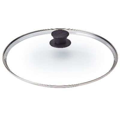 Picture of Glass Lid 28cm Tempered Replacement Cover - Oven Safe for Skillet Pots Pans: Universal for all Cookware: Cast Iron, Stainless, Non-Stick - Multicolor