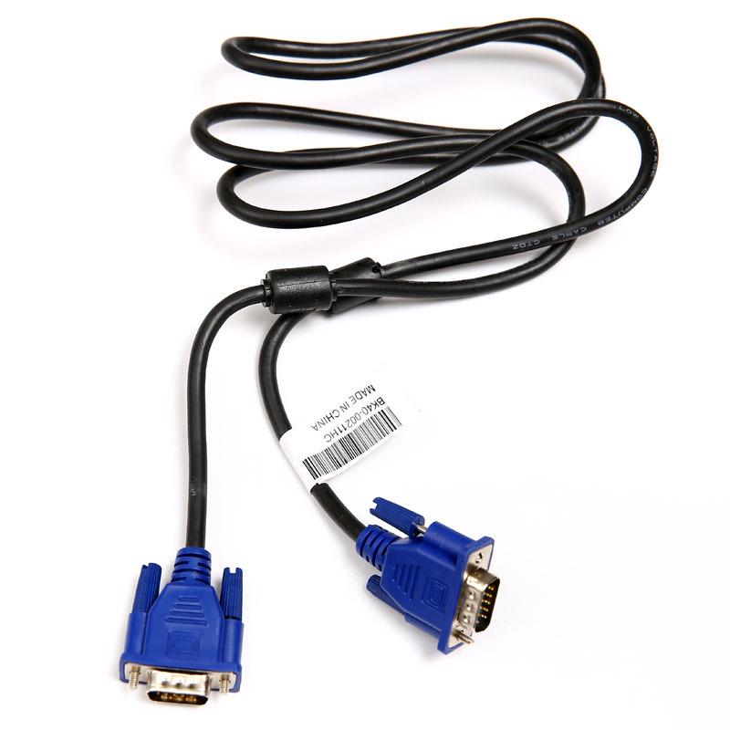 Picture of VGA  cable 1.5m VGA cable 3 + 6 computer with TV high-definition cable video cable projector data cable wholesale - Black