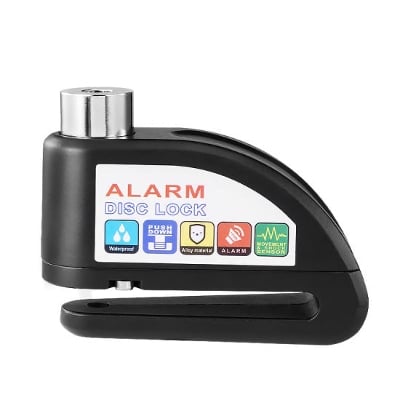 Picture of Alarm Disc Lock, Bike Lock, Motorcycle Lock - China Safe Lock, Key Lock - Black