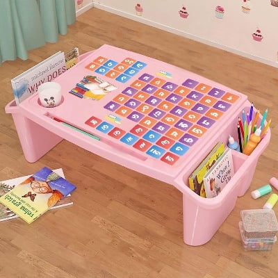 Picture of Baby/Kids Writing Table / Study Table Baby Snack Table/ Storage Box Plastic - Green