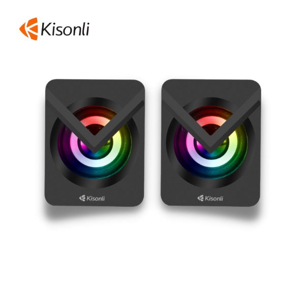 Picture of KISONLI L-1040 MULTIMEDIA MINI LED SPEAKER - Black