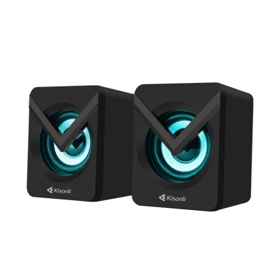 Picture of KISONLI L-1040 MULTIMEDIA MINI LED SPEAKER - Black