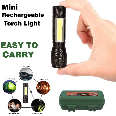Picture of Mini Torch light LED Portable Torch Mini Camping Lighting - Black