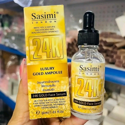 Picture of Sasimi 24k Gold Face Serum 30ml Luxury Gold Ampoule