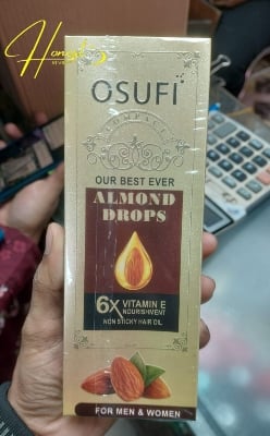 Picture of Osufi Almond Drops Non Sticky Hair Oil For Men & Women