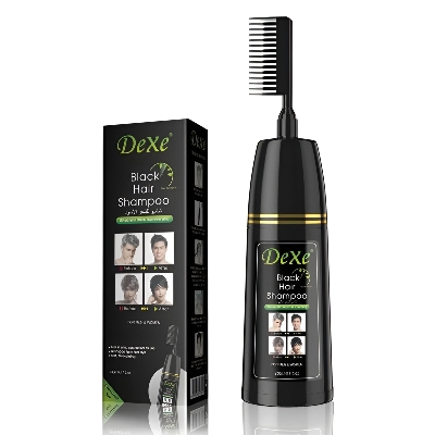 Picture of Authentic Dexe Black Hair Shampoo One Bottle 200ml Made in UK - Black,Fresh