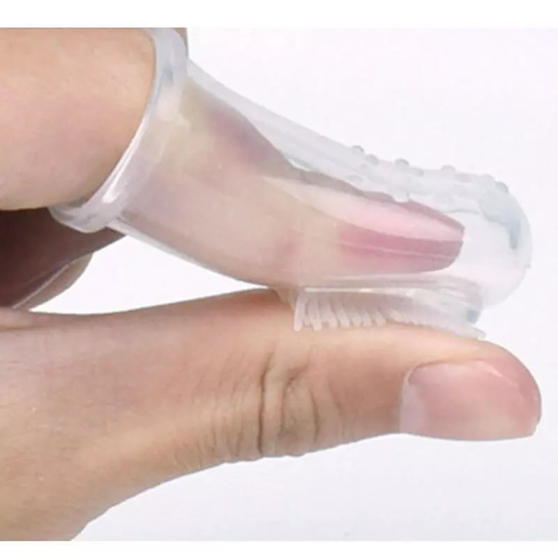 Picture of Baby Tongue Cleaner for Infants Soft Tongue Scraper for Babies Delicate Oral Care for Infants Complimentary Silicone Finger Toothbrush Retail Care