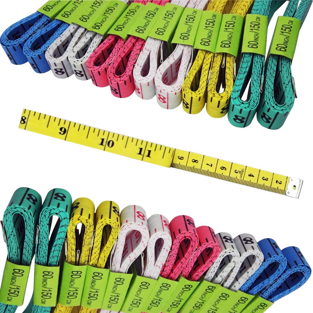 Picture of Super Tailor 1.5 Meter/ 60" Length soft plastic Ruler Tailor Cloth Measure Tape for medical student/Tailor-12  piece(Imported)  6 Colors