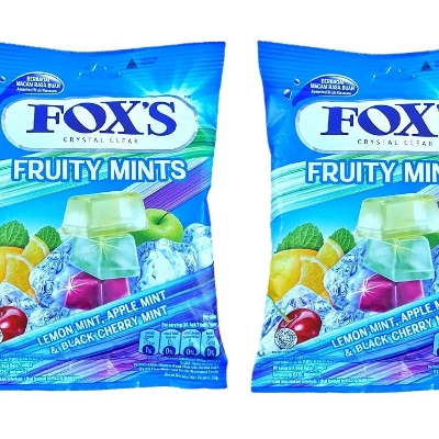 Picture of Fox's Crystal Clear Fruity Mints Candy Pouch (90g x 2 Packs)